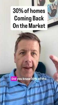 Why 30% of Homes Are Coming Back on the Market (And What Listing Agents Aren't Telling You)