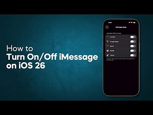 How To Turn iMessage On or Off on iPhone (iOS 26)