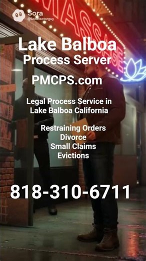 Lake Balboa Process Server Services since 1987, call now 818-310-6711 #LakeBalboaProcessServer