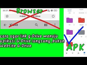 Cara Membuka Link google Drive Di aplikasi G-drive langsung tanpa Ke Browser