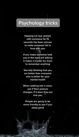 Psychology Tricks: Eye Contact, Love, and Mental Health