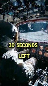 30 Seconds From Disaster: The Terrifying Final Moments of Apollo 11’s Moon Landing#shorts
