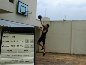 Track made baskets with this Arduino/smartphone setup | Arduino Blog