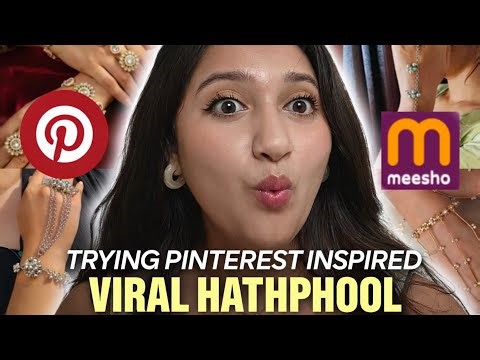 Trying VIRAL Hathphool from Meesho 💅 Pinterest Inspired… Worth the Hype? 😍✨ | TheManviSingh