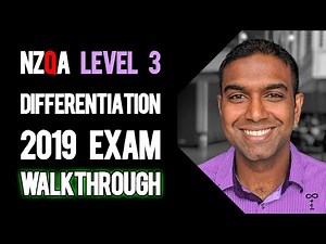 NCEA Level 3 Calculus Differentiation 2019 NZQA Exam - Worked Answers