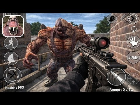 Monster zombie attack gun game video