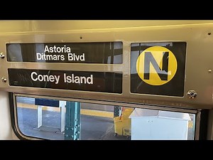 BMT Broadway Express: R68 (N) Train [Astoria-Ditmars Blvd to Coney Island-Stillwell Av]
