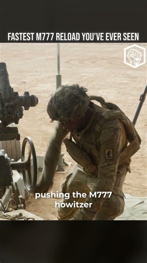 FASTEST M777 RELOAD? Airborne Artillery Training #shorts #military