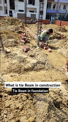 what is tie Beam in construction , tie Beam in foundation #tiebeam #buildingstructure #construction