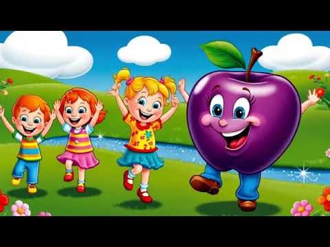 The Apple Song 🍎 | A for Apple B for Ball | ABC Learning Rhyme with Music & Animation
