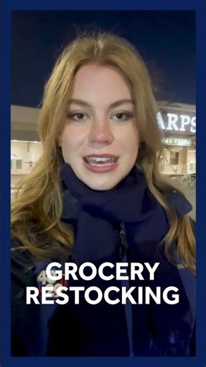 Grocery stores restocking shelves after winter storm shopping surge