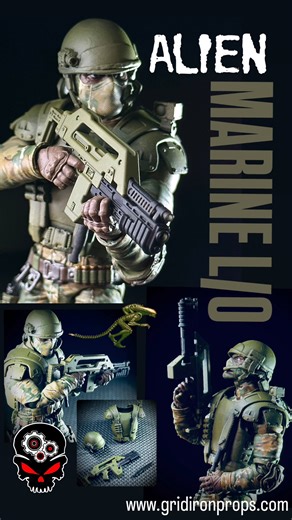 5.7K views · 175 reactions | We’re brought back a new look for the ALIEN MARINE L/O Visit www.gridironprops.com we are finishing up day 3 of the Halloween Spooktacular freebie event you want to miss! | Gridiron Studios | Facebook