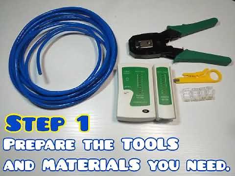 How To Make Straight Through Cable Step by Step (Tagalog)