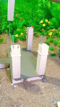 I built the foundation of my dream mini house #diy #miniature