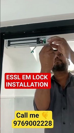 ESSL EM LOCK INSTALLATION #essl #EM #lock #installation