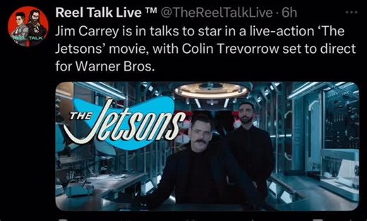 Reel Talk Live | - Multiple outlets like Deadline, Variety, and The Hollywood Reporter confirm Warner Bros. is developing a live-action Jetsons adaptation,... | Instagram