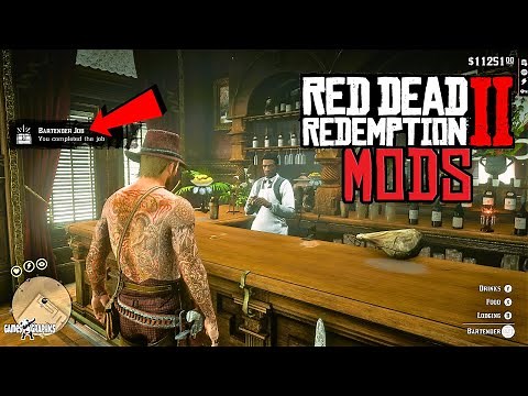 How to install Jobs Mod (work as Bartender, Miner, Hunter and More) RDR2 MODS