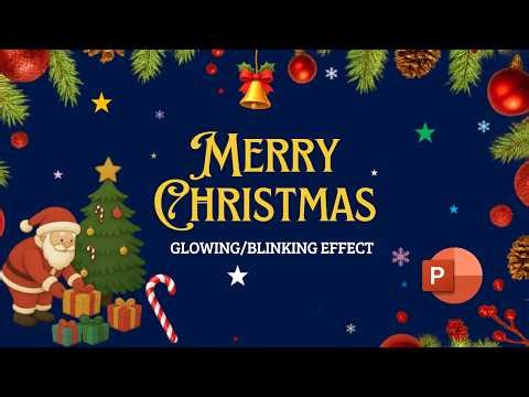 PowerPoint Presentation Topic Animation - Christmas Special | Complete Tutorial