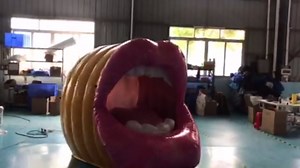 SAYOK 6.56ft PVC Large Inflatable Mouth Inflatable Lip for Stage/Concert/Party/TV Show, Exhibition