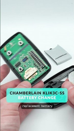 KLIK3C-SS Remote Battery Change