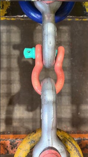 SHACKLE BREAKING - 3/4" WLL rated 9,500 lbs and BROKE at 81,900 lbs in the pull tester