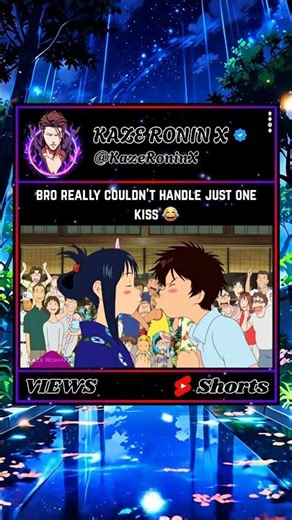 Bro died from nose bleed 😭 #anime #shorts #animeshorts