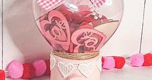 How to Make Over a Dollar Tree Gumball Machine for Valentine's Day