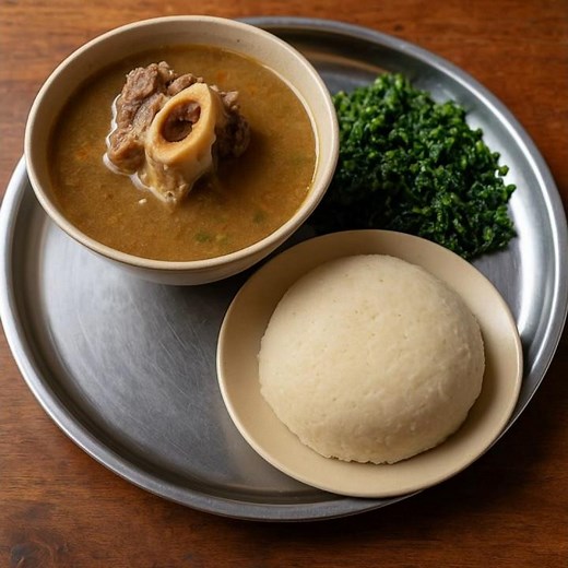 How to Make Bone Soup, Sukuma Wiki & Ugali | Kenyan Style Cooking #comfortfood #cooking #recipe