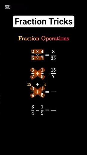 How to Solve Fraction Operations Step by Step