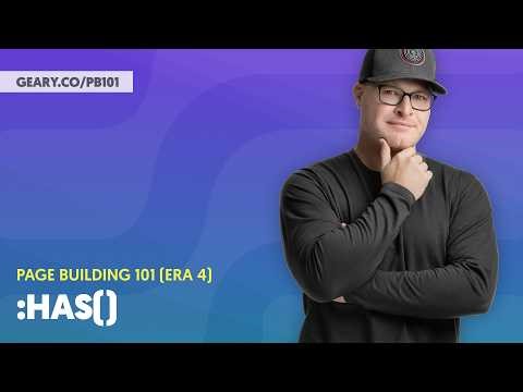 PB101 (Era 4): S3:19 - The Parent Selector :has()