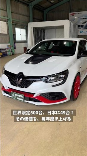 日本に49台！超希少メガーヌRSトロフィーRを極上コーティング。リアルカーボンの輝きをハイモースコートで守り常連様納得の限定車に相応しい至高の艶#メガーヌRS #限定車 #コーティング #Shorts