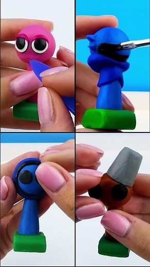 Спрунки персонажи из пластилина - фазы #пластилин