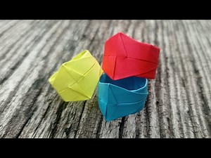 Origami ring DIY | How to make a ring out of paper.