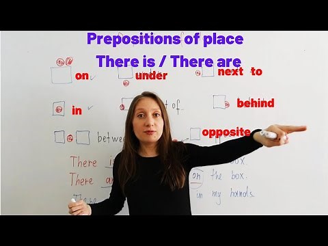 Basic English Grammar. Prepositions of place - There is / There are. Lesson #6