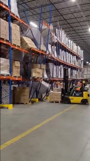 Massive Warehouse Shelving Collapse | Chicago, IL - DWN Breaking