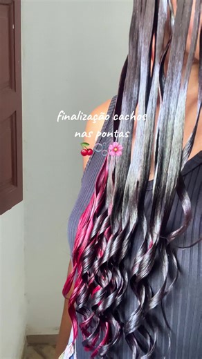cachos 3b nas pontas 🍒 #finalizandoocabelo #fitagem #cabelovermelho #finalização #fyy