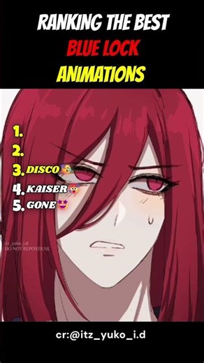 Ranking The Best Blue Lock Animation #bluelock #anime #bluelockedit #kaiser #animation #ranking #fyp