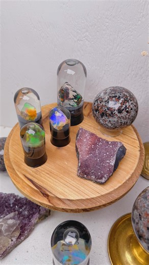 Sparkles, glowing gems, and a rainbow of colors 🌟🌈✨ All available soon in our 💫galactic gems💫 live sale theme coming up on Tuesday 11/4 at 6pm est! 🪐 | earthsmooncrystals