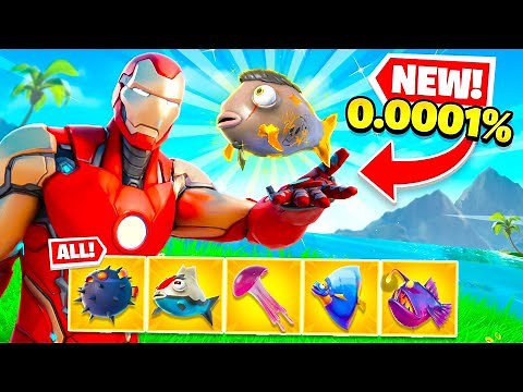 NEW *RAREST* FISH in Fortnite is OP! (ALL FISH LOCATIONS + MIDAS FISH)