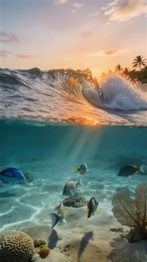 😱 You Won’t Believe These Ocean Waves & Tiny Fish!