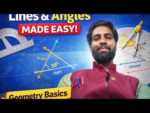 Lines and Angles Explained | Complete Geometry Basics for Students 📐