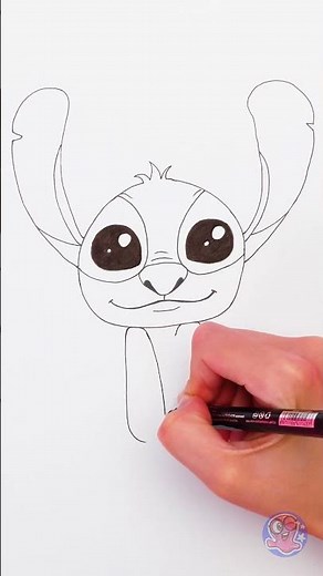 Dibuja a Stitch de manera fácil y divertida 💙🎨