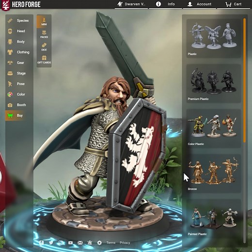 ⚙️ Build Your Perfect Custom Mini 🎨 Design And Get Your Mini In Color | Hero Forge