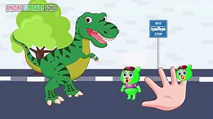Mega Gummy Bear Dinosaur Finger Family Nursery Rhymes Gummybear Funny Cartoon for Kids
