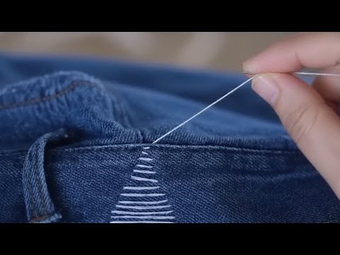 2 Genius Ways to Fix Your Jeans Without Cutting | Easy and Practical Sewing Tutorials at Home!🪴