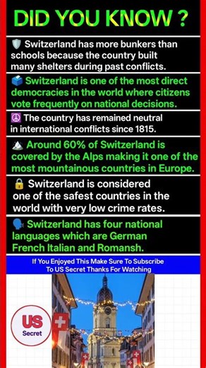 Mind Blowing Facts About Switzerland