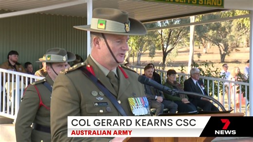 'Kapooka Army Base' held a parade of it's own, as the Army's newest soldiers celebrated their march out. The procession coinciding with Anzac Day, a rare chance that made the moment even more special. | 7NEWS Riverina