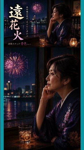 【感涙演歌】遠花火⑧/とおはなび｜悲しい横顔、寂しく見えた夜。大人の真夏の恋物語。川面に映るアナタと夏の夜空、満天の花火。｜演歌スナック音色 ｜哀愁の昭和歌謡・演歌 #哀愁