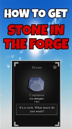 How To GET STONE in The Forge! Roblox