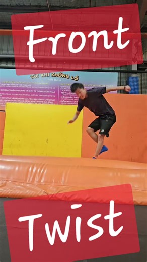 Front Twist #flip #tricking #acro